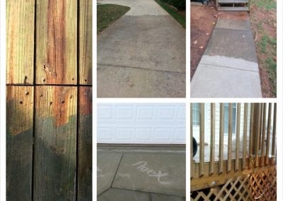 A series of photos showing different types of concrete.